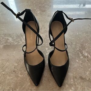 Le Chateau Black Ankle Strap Heels